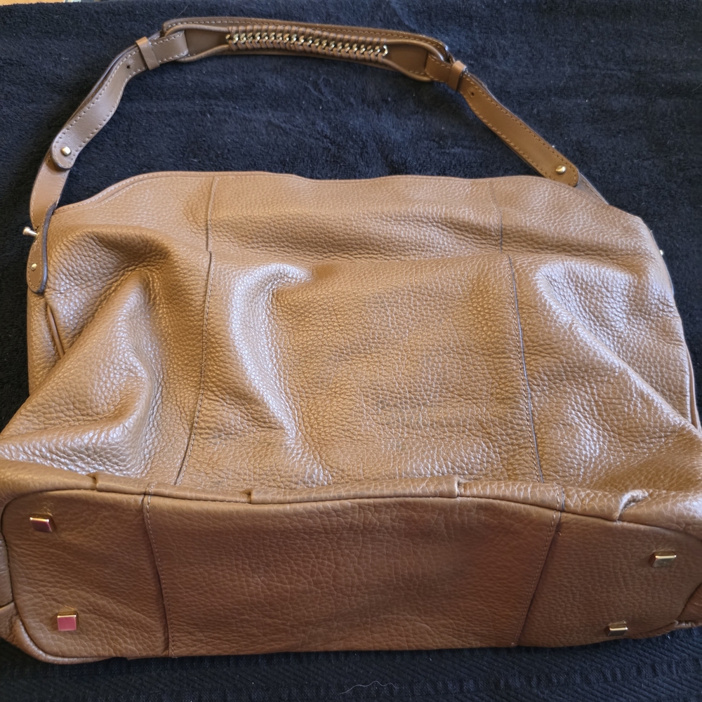 Calvin Klein Brown Leather Shoulder Bag